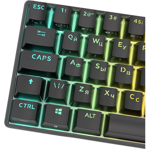 Клавиатура Royal Kludge RK61 Black Hot Swap, Red switch