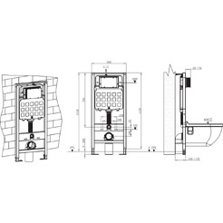 Инсталляция для унитаза AV Engineering AVW31-303