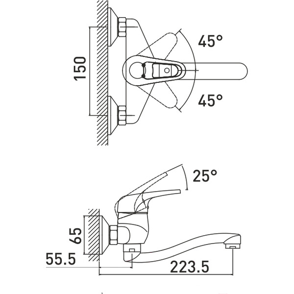 Смеситель Gross Aqua Optima 4548511-20S