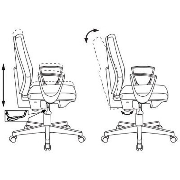 Кресло Бюрократ CH-545 (черный)