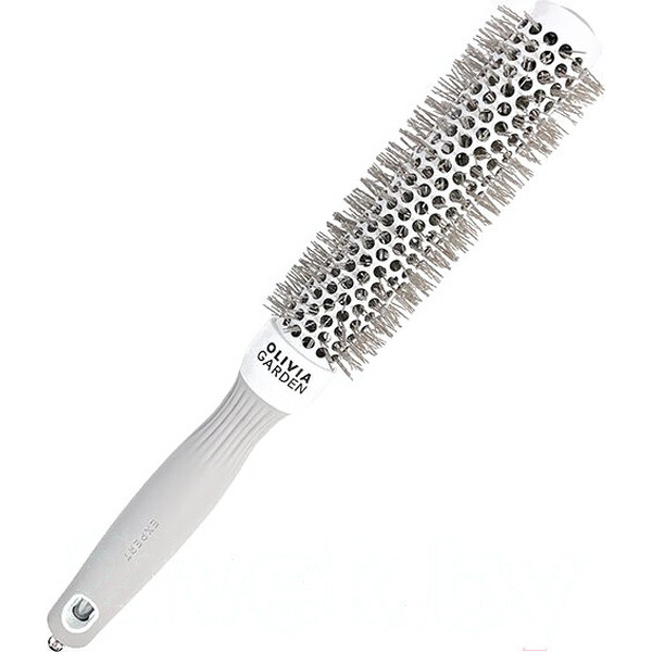 Брашиг Olivia Garden Expert Blowout Speed XL Wavy Bristles White&Grey (25мм)
