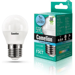15064 LEDRB/7-G45/840/E27 (Эл.лампа светодиодная 7Вт 220В, LED-M G45 7W 4000K E27) Camelion