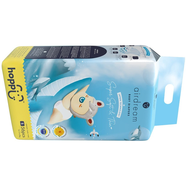 Подгузники Hoppi AirDream S 4-8кг HB-028-S (56шт)