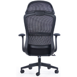 Кресло компьютерное SitZone CH-555A сетка/ткань, черный, крестов. пластик