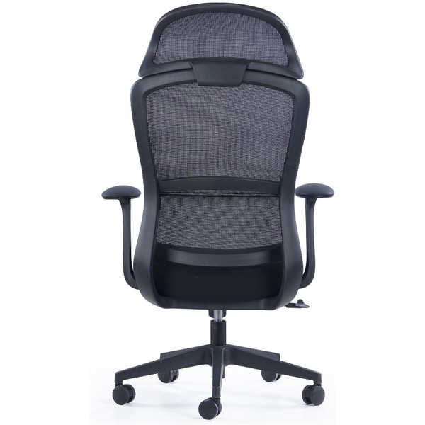 Кресло компьютерное SitZone CH-555A сетка/ткань, черный, крестов. пластик