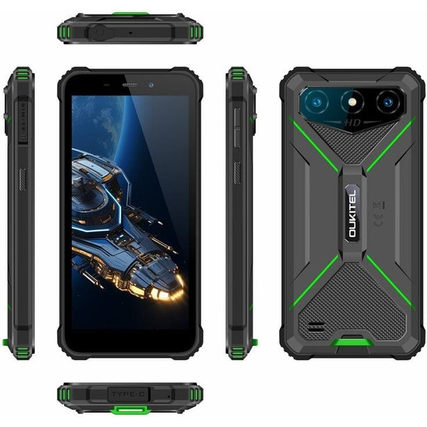 Смартфон Oukitel G3 4GB/256GB (черный/зеленый)