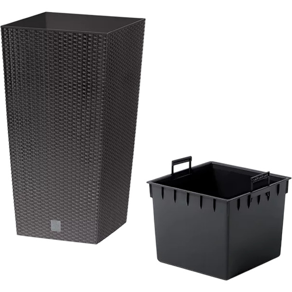 Кашпо Prosperplast Rato Square DRTS325-440U (умбра)