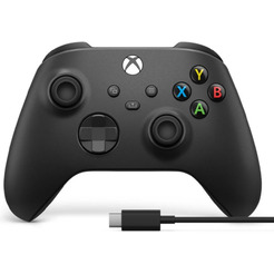 Беспроводной геймпад MICROSOFT XBOX XS CARBON BLACK + USB-С Cable (1V8-00004)