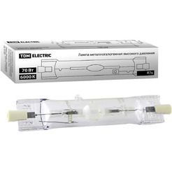 Металлогалогенная лампа TDM ДРИ 70 6000 К Rх7s SQ0325-0012