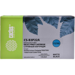 Картридж струйный Cactus CS-B3P22A №727 (черный матовый)