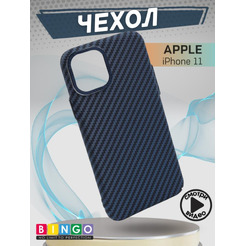 Бампер Bingo Carbon для APPLE iPhone 11 Синий