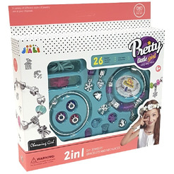 Игровой набор для создания украшений для девочек SHANTOU YISHENG Браслет шарм и подвеска 868-76