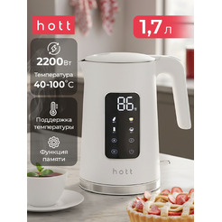 Электрочайник Hott HT-EKGF08-W