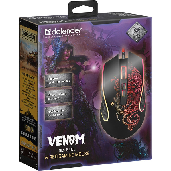 Мышь Defender Venom GM-640L
