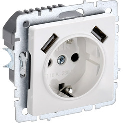 Розетка IEK Brite BR-R14-16-U21-D31-K01