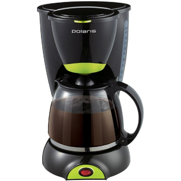 Кофеварка POLARIS PCM1211 Черный/Салатовый
