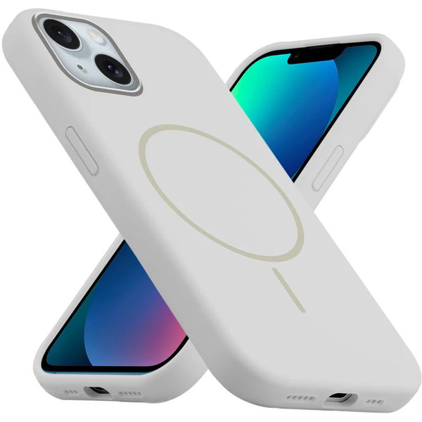 Бампер Bingo Silicone Magnetic для iPhone 13 Белый
