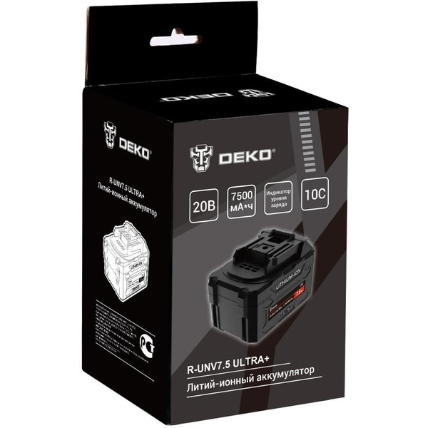 Аккумулятор Deko R-UNV7.5 ULTRA+ 083-1020 (20В/7.5 Ач)