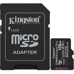 Карта памяти Kingston Canvas Select Plus microSDXC 128GB SDCS3/128GB (с адаптером)