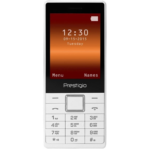 Комплект Prestigio: телефон Muze D1 белый (PFP1285DUO) + адаптер питания GLY-B05050L