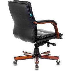 Кресло Бюрократ T-9927WALNUT-LOW (черный)