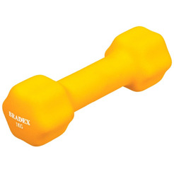 Гантель неопреновая BRADEX SF 0540 1 кг (желтый)