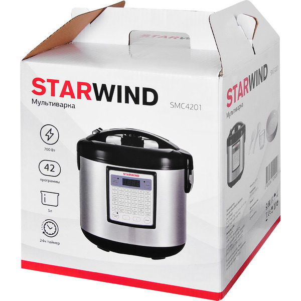 Мультиварка Starwind SMC4201 (серебристый/черный)