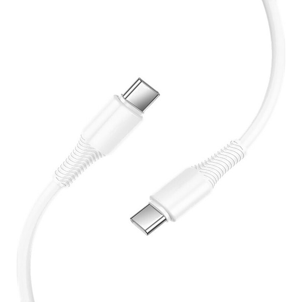 Кабель Hoco X120 USB Type-C - USB Type-C (1 м, белый)