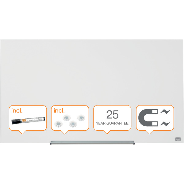 Магнитно-маркерная доска NOBO Diamond Glass Board Magnetic 1905176