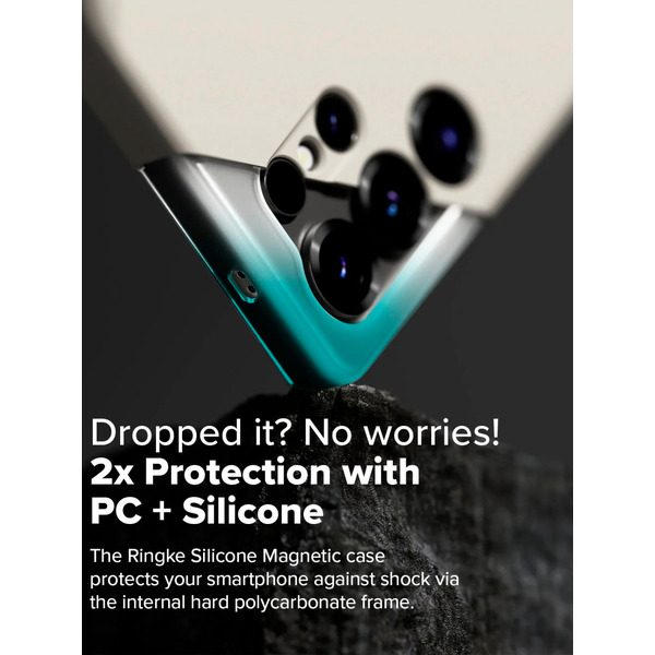Чехол Ringke SILICONE MAGNETIC для Galaxy S25 Ultra STONE