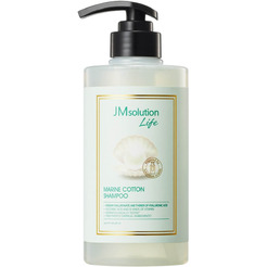 Парфюмированный балансирующий шампунь с морскими водорослями JMSolution Life Marine Cotton Shampoo, 500 мл