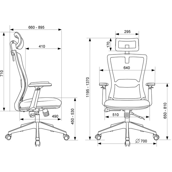 Офисное кресло Бюрократ MC-811S-H/Elastic-102