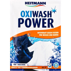 Специальный пятновыводитель Heitmann OXI Wash Power для цветного и белого белья, 50 гр