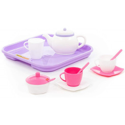 Набор детской посуды Полесье Алиса 58959 (на 2 персоны, в сеточке)