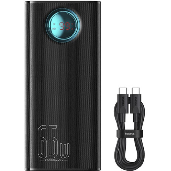 Внешний аккумулятор Baseus Amblight Digital Display Fast Charge Power Bank 65W 26800mAh P10022402113-00 (черный)