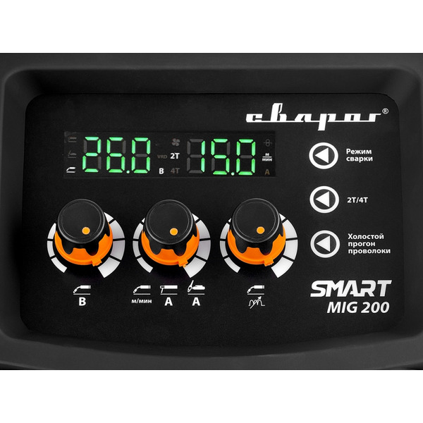 Сварочный инвертор Сварог REAL Smart MIG 200 N2A5 (черный)