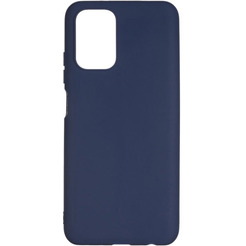 Накладка Case Coated для Xiaomi Redmi Note 10 (4G) / Redmi Note 10S (синий)