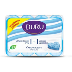 Крем-мыло Duru 1+1 Увлажняющий крем и морские минералы 4x80 г