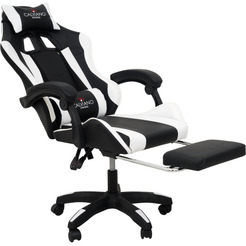 Игровое кресло Calviano 1583 (черный/белый)