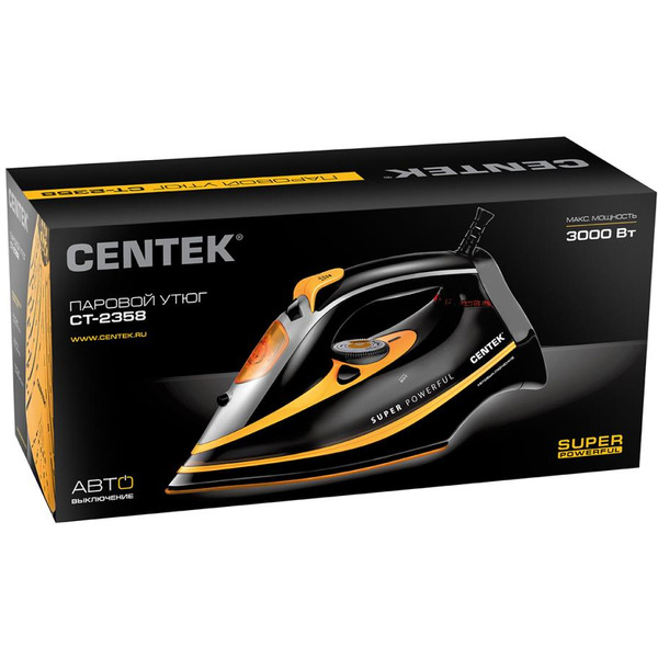 Утюг CENTEK CT-2358 (черный/желтый)