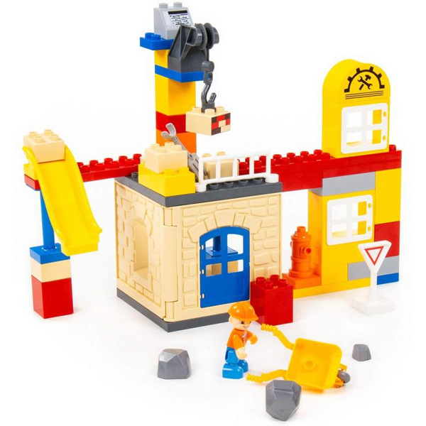 Конструктор Полесье "Макси" - "Строительная фирма" (66 элементов) 77615