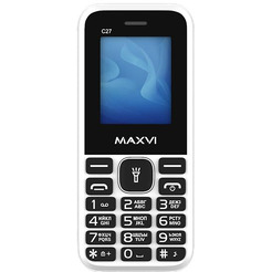 Мобильный телефон MAXVI C27+ ЗУ WC-112 (белый)