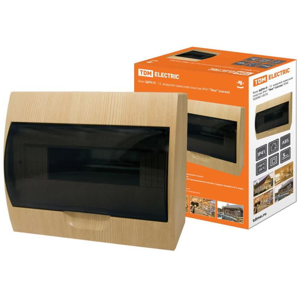 Бокс пластиковый TDM ЩРН-П-12 SQ0901-0016