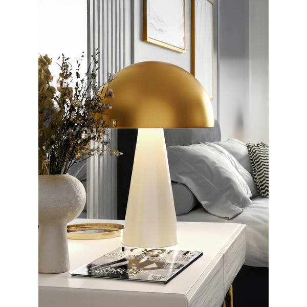 Светильник настольный ArtStyle HT-909MGBG (бежевый/золото)