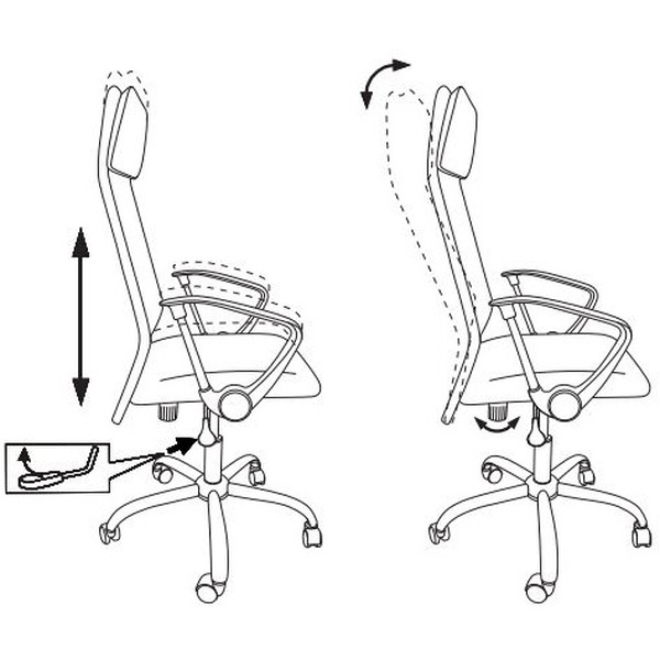 Кресло Бюрократ KB-6N (темно-серый TW-04 TW-12/хром)