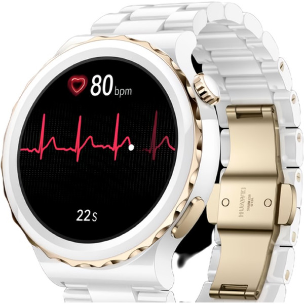 Умные часы Huawei Watch GT 3 Pro Ceramic 43 мм (FRG-B19) Gold Bezel с керамическим ремешком