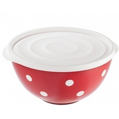 Салатник с крышкой Berossi Marusya ИК21512000 (красный полупрозрачный)