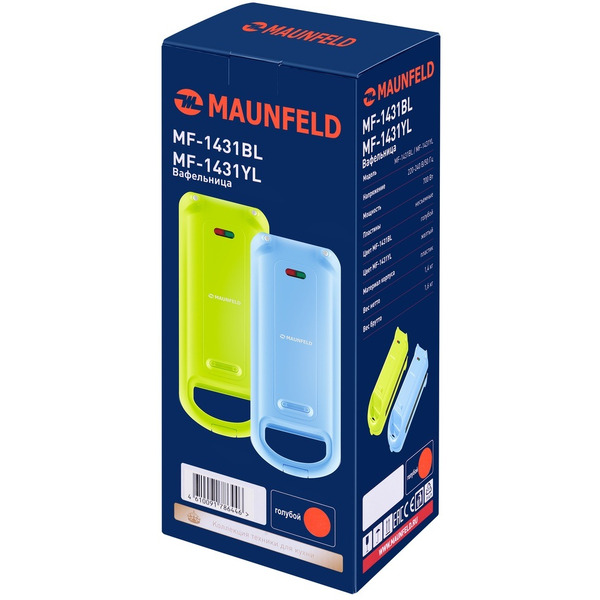 Вафельница MAUNFELD MF-1431BL