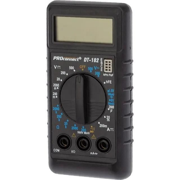 Портативный мультиметр PROconnect М-182 (DT-182) 13-3014