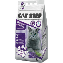 Наполнитель для туалета Cat Step Compact White Lavеnder 5 л